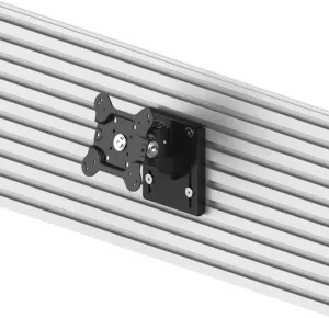 Cotytech Vesa Wall Mount for All Slatwalls – Easy Install Low Profile Design – Quick Release Mount – VESA 75x75 & 100x100 – Supports TV, Flat Screens, or Monitor Displays up to 32 inch Size & 44 lbs