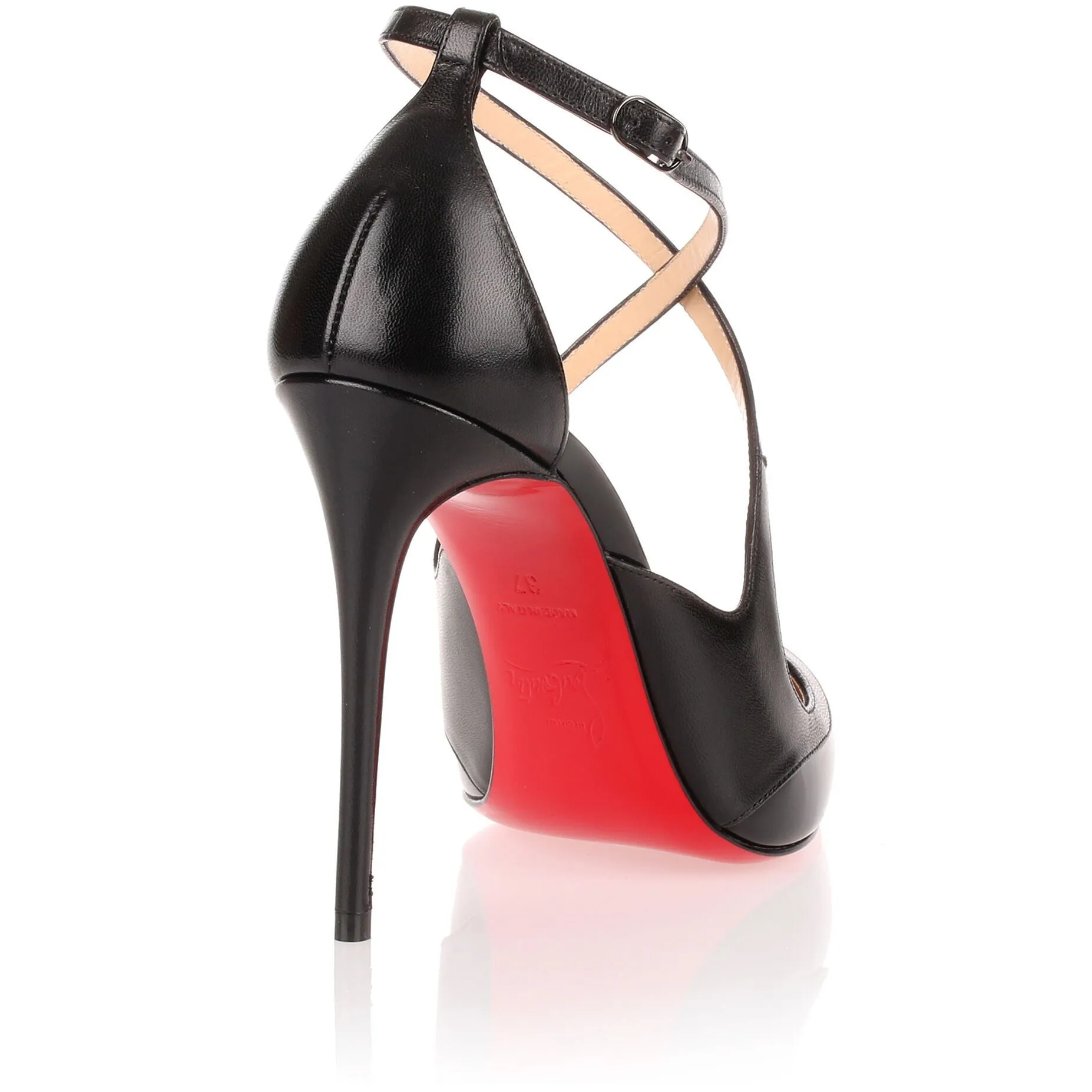 Crissos 100 black leather pump