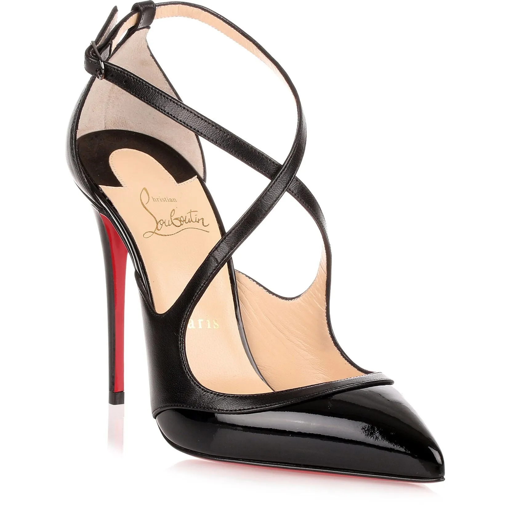 Crissos 100 black leather pump