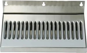 DasMarine 10Inch Draft Beer Wall Mount Drip Tray - Stainless Steel - No Drain