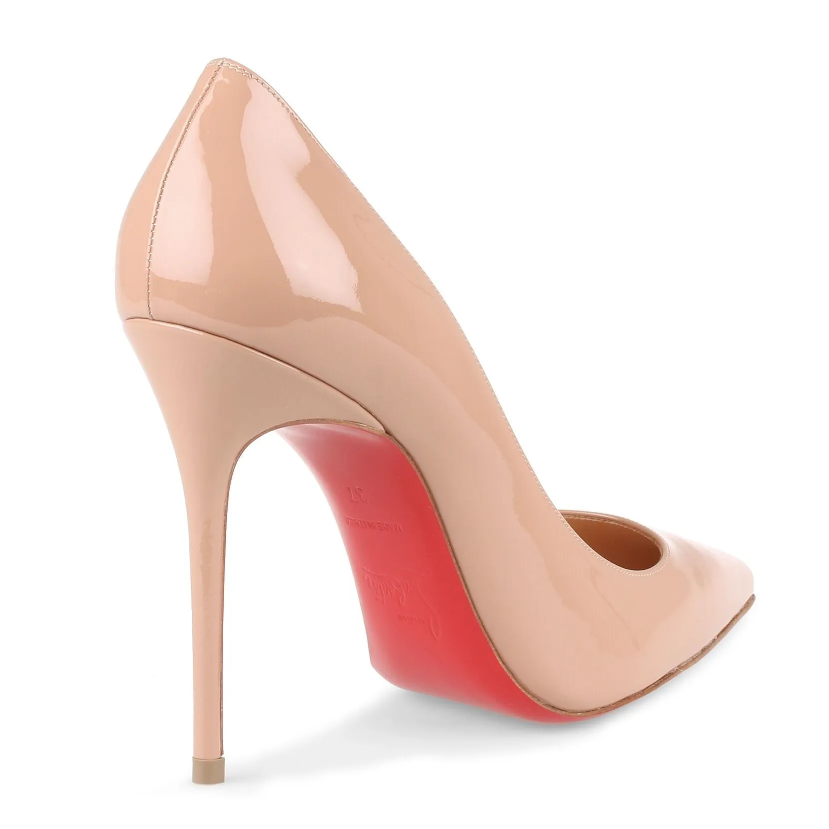 Decollete 554 100 beige patent leather pump