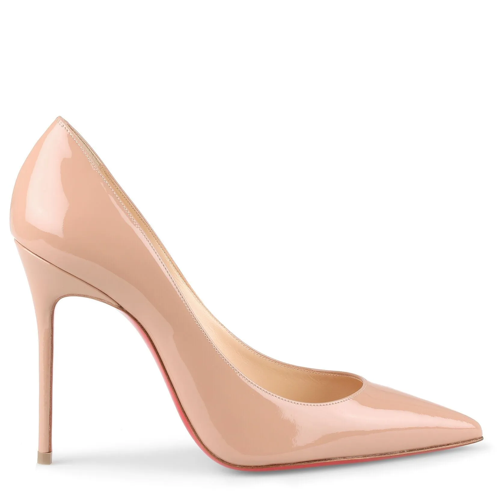 Decollete 554 100 beige patent leather pump
