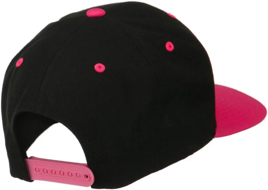 Diamond Embroidered Snapback Two Tone Cap