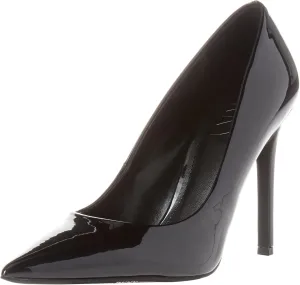 DKNY Women's Patent Leather Pointed Toe Pump Heeled Sandal