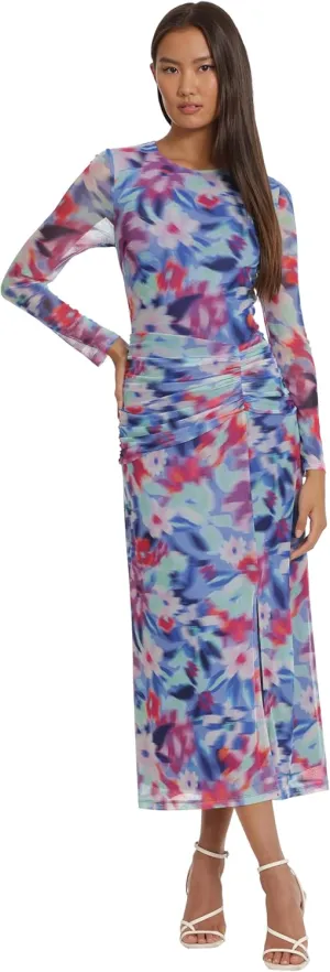 Donna Morgan Women's Easy Body with Ruched Waist Detail Day Event Occasion Night Out Guest of