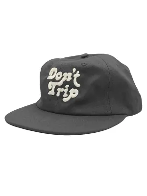Don't Trip Strapback Hat Charcoal