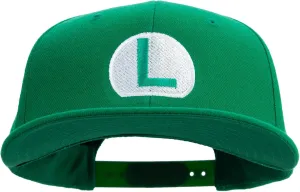 e4Hats.com Mario Luigi Wario Waluigi Symbol Embroidered 6 Panel High Profile Structured Snapback