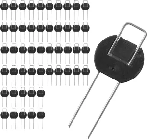 Easy Sheet Pressing Pin, Flat Type, 5.9 inches (15 cm), 50P