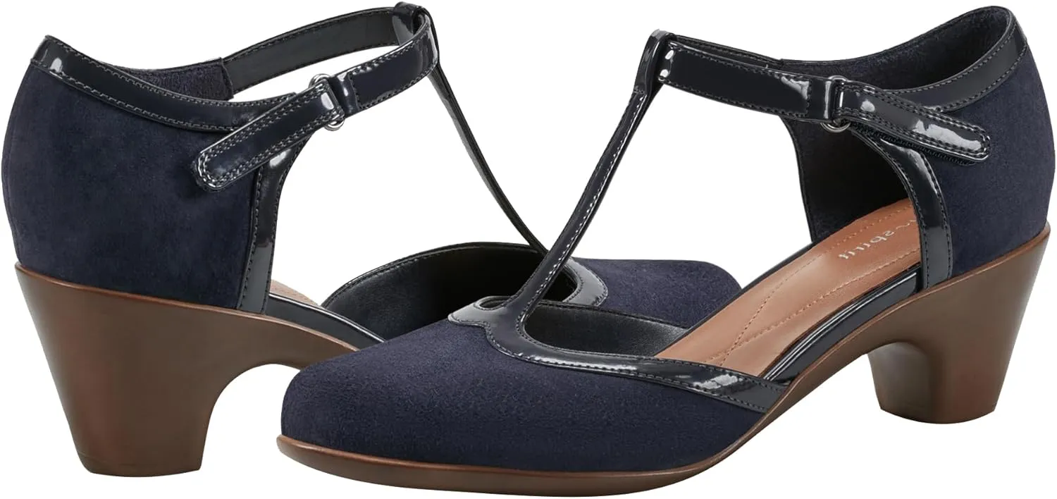 Easy Spirit Women's Cara T-Strap Pump