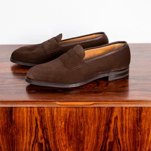 Edward Green Piccadilly Espresso Suede on Dark Brown R1