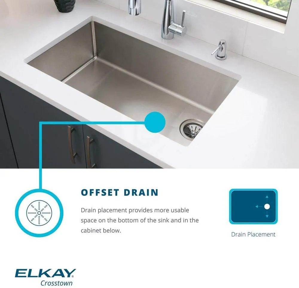 Elkay ECTRUF32179RC Sink, 6-5/8" Apron, Stainless Steel