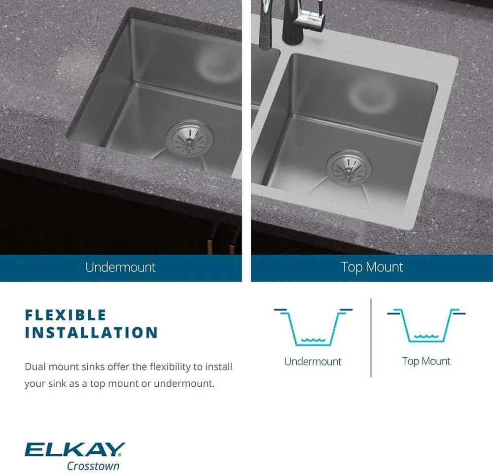 Elkay ECTRUF32179RC Sink, 6-5/8" Apron, Stainless Steel