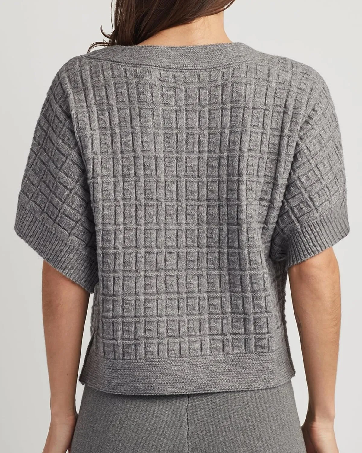 ELLEN TRACY Women's Tunic Top, Emma Crew Neck 3/4 Sleeve Casual Popover Shirt, Ladies Sweater Pullover Blouse