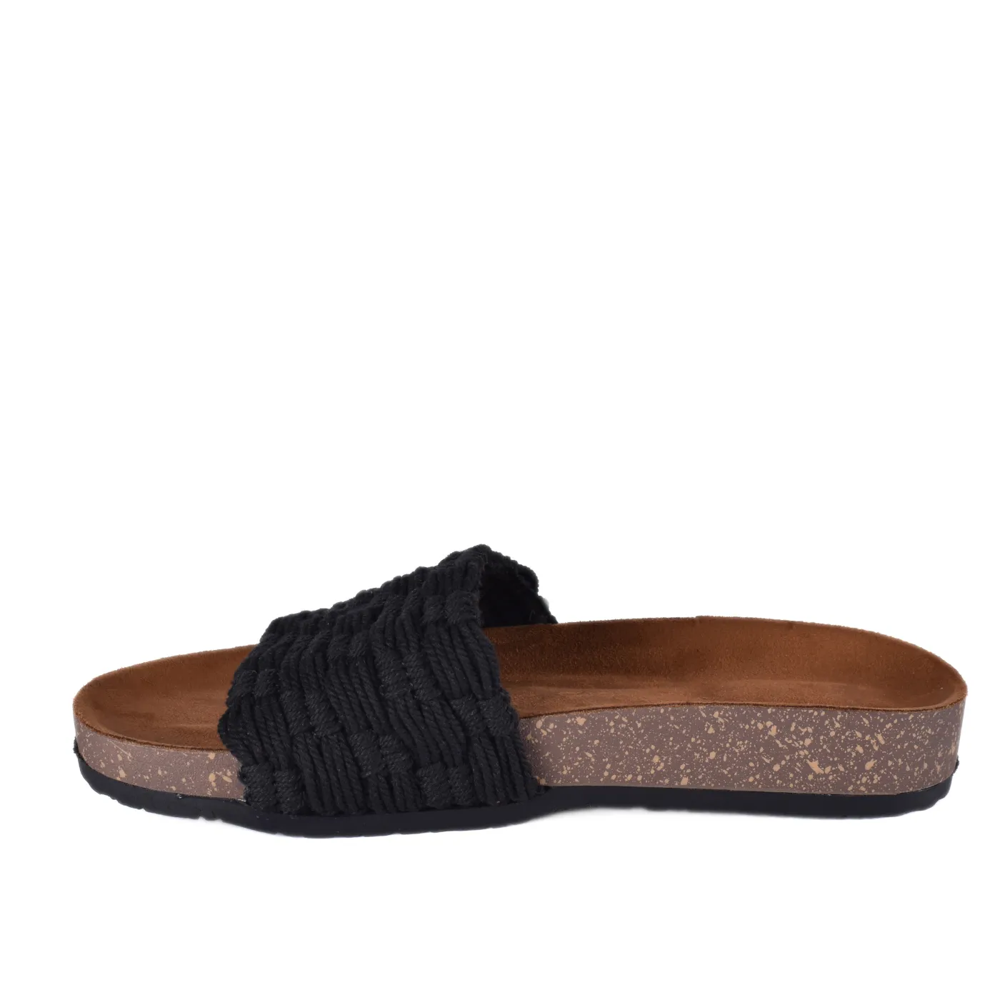 Embossed Leather Flat Slipper