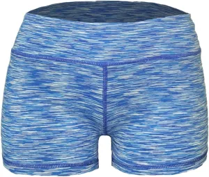 Epic MMA Gear WOD Booty Shorts for Women (X-Small, Light Blue Space Dye)