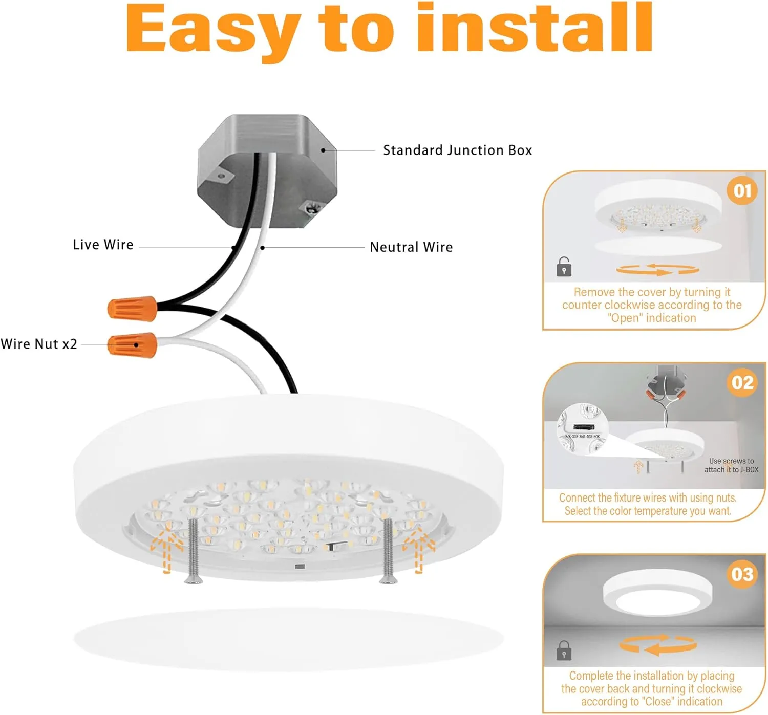 ETL 8 Pack 7 inch Small LED Flush Mount Ceiling Light 5CCT Dimmable,2700K/3000K/3500K/4000K/5000K Ultra Slim Round Flat Panel Ceiling Light Fixture,Modern Lamp for Closet,