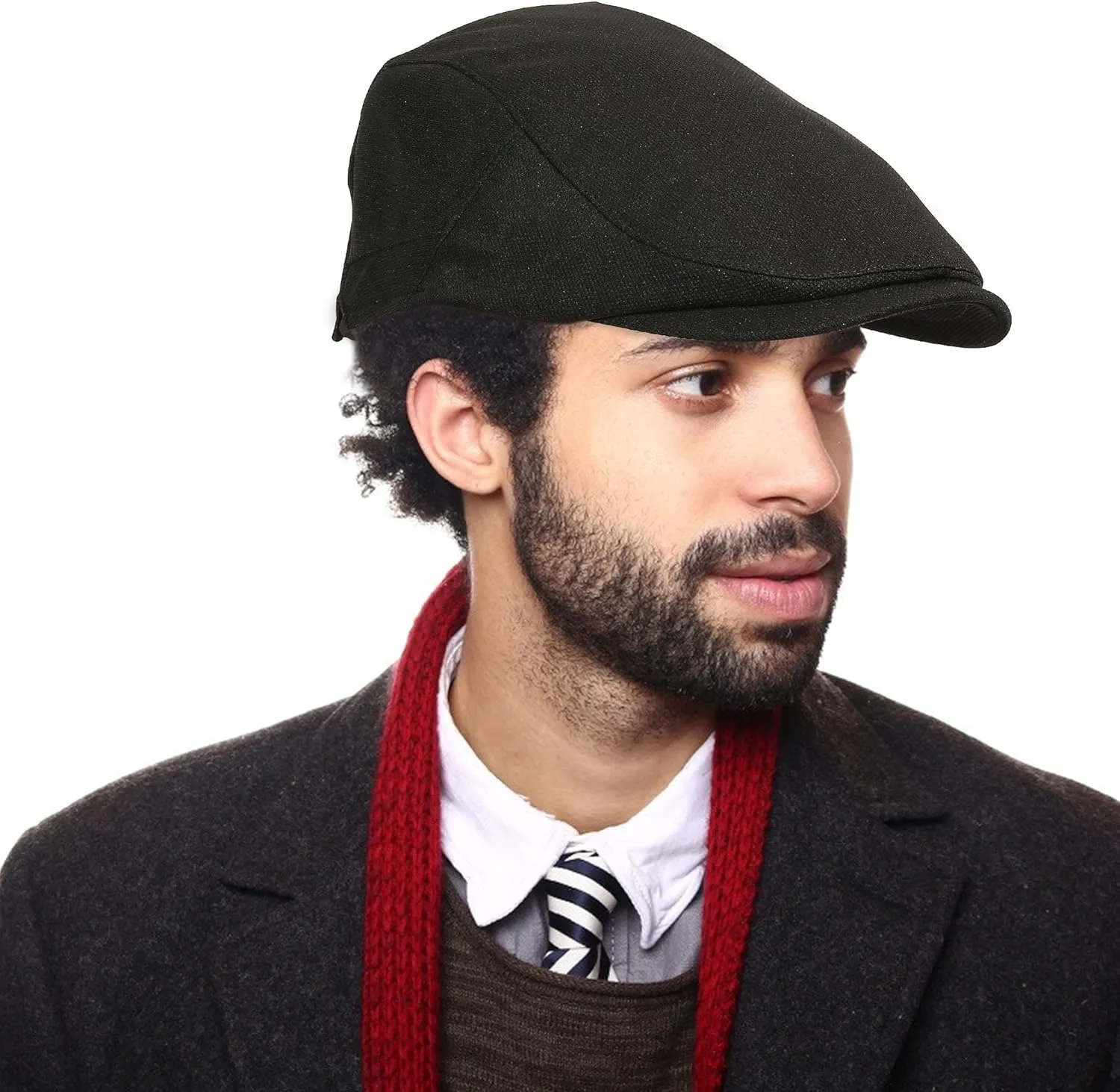 FALETO Men's Flat Ivy Gatsby Newsboy Hat Winter Spring Autumn Driving Cabbie Hunting Cap