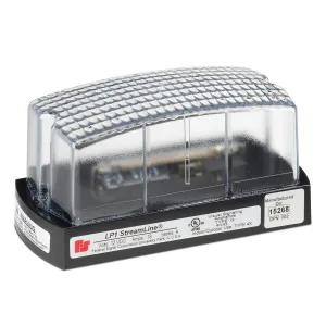 Federal Signal LP1-120C Streamline Low Profile Mini Strobe Light, Surface Mount, 120 VAC, Clear