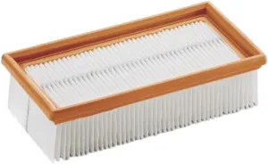 Fein Flat Pleated Dust Extractor - Fits Turbo I and II - PES, Nano-Coated for Wet and Dry Use - 31345059010