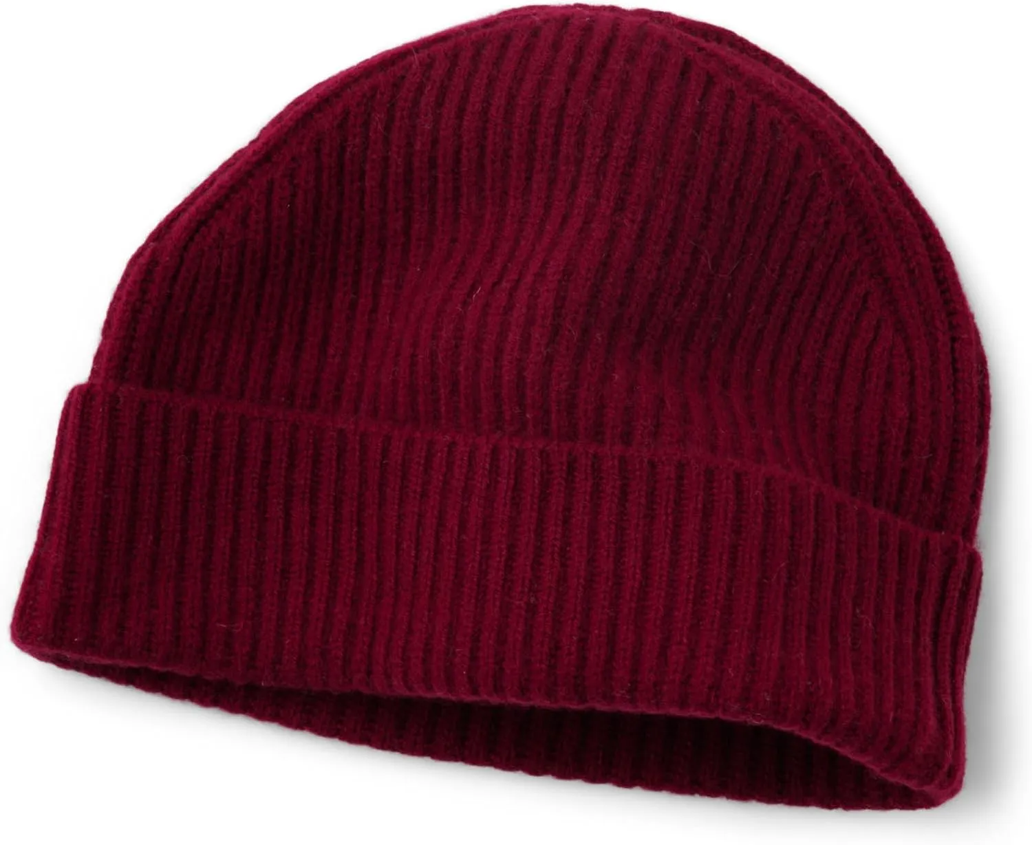 Fishers Finery Women's 100% Cashmere Cuffed Beanie