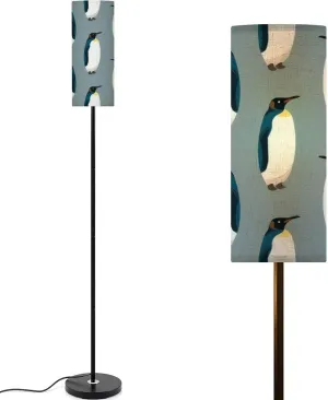 Floor Lamp for Living Room Seamless Pattern Cartoon Graphics Cute Bird Flat Style Light Stand Lamp with Remote Control Dimmable LED Tall Lamps for Bedrooms Reading Western Home Decor