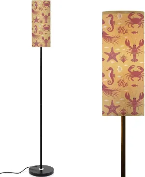 Floor Lamp for Living Room This is Flat Art Seamless Pattern Light Stand Lamp with Remote Control Dimmable LED Tall Lamps for Bedrooms Reading Western Home Decor