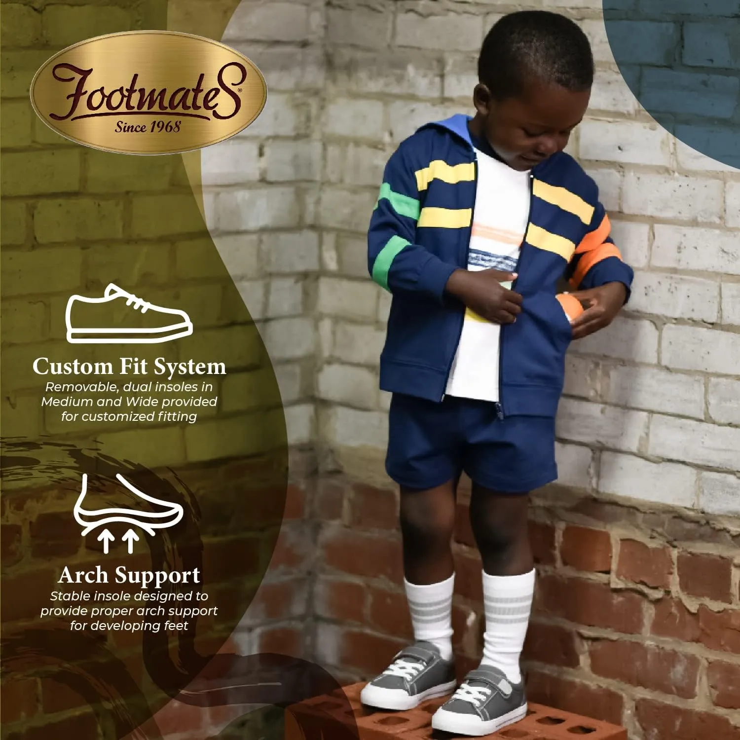 FOOTMATES Baby-Boy's Jordan (Infant/Toddler/Little Kid) Sneaker