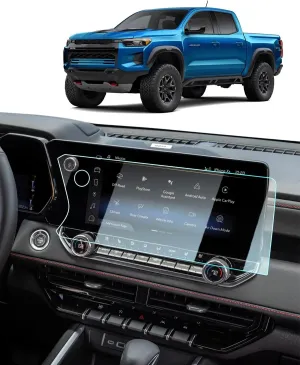 For 2025 GMC Canyon Screen Protector - 2025 2024 2023 Canyon Accessories (AT4/Denali/AT4X/Elevation) 9H Tempered Glass 11.3 In Navigation Touchscreen Anti-Scratch Reduce Fingerprints High Sensitivity