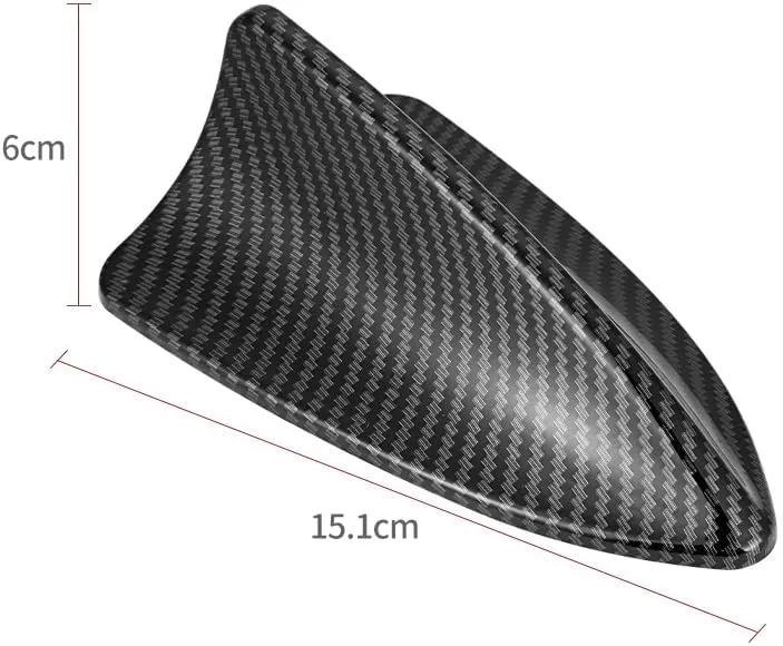 for Lamborghini Gallardo/Islero/Jalpa/Jarama/Miura/Murciélago/Urraco Pack-1 Shark Fin Car, Easy to Install Self-Adhesive Automotive Top Roof Ornament Part, Aerodynamic Design,1 PS-219