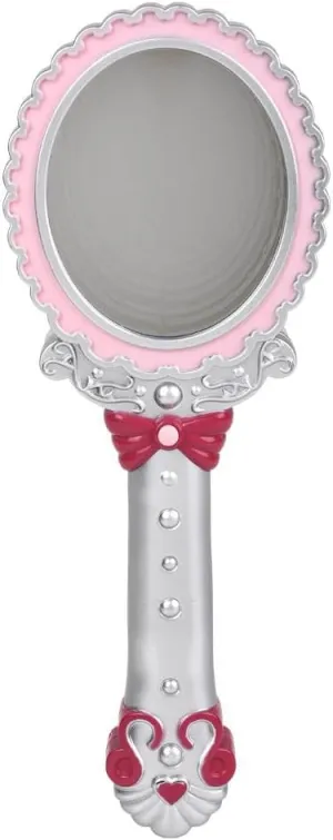 Forest & Twelfth 2-in-1 Magic Light Up Mirror - Pretend Makeup Mirror with Lights, Compact Mirror Addition for Kids Pretend Play Kit Mirror for Girl, Teens, Features Fun Color-Changing Light Show