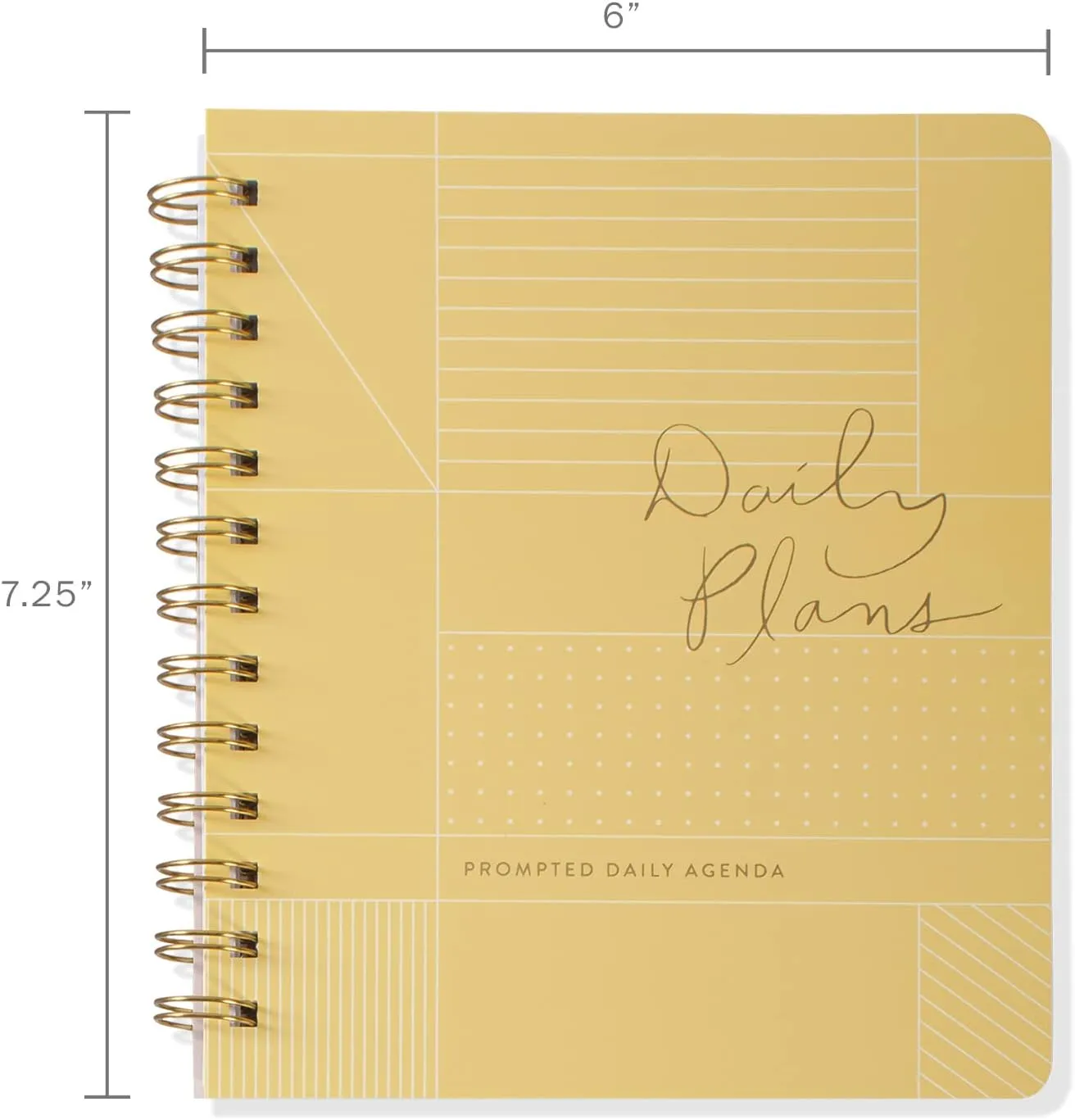Fringe Non-Dated Daily Planner, 160 Pages, 6 x 7.25 Inches, PAS Daily Grid (877101)