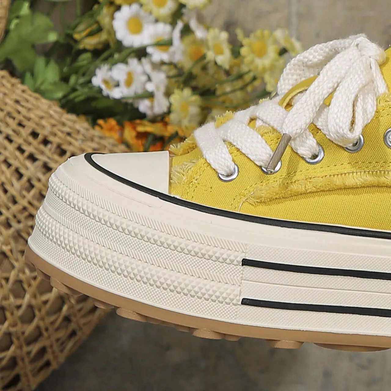 Fringed Platform Sneaker