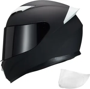 Full Face Motorcycle Helmet WS-607 DOT Approved Motorbike Racing Street Bike Helmets for Adults with Visor