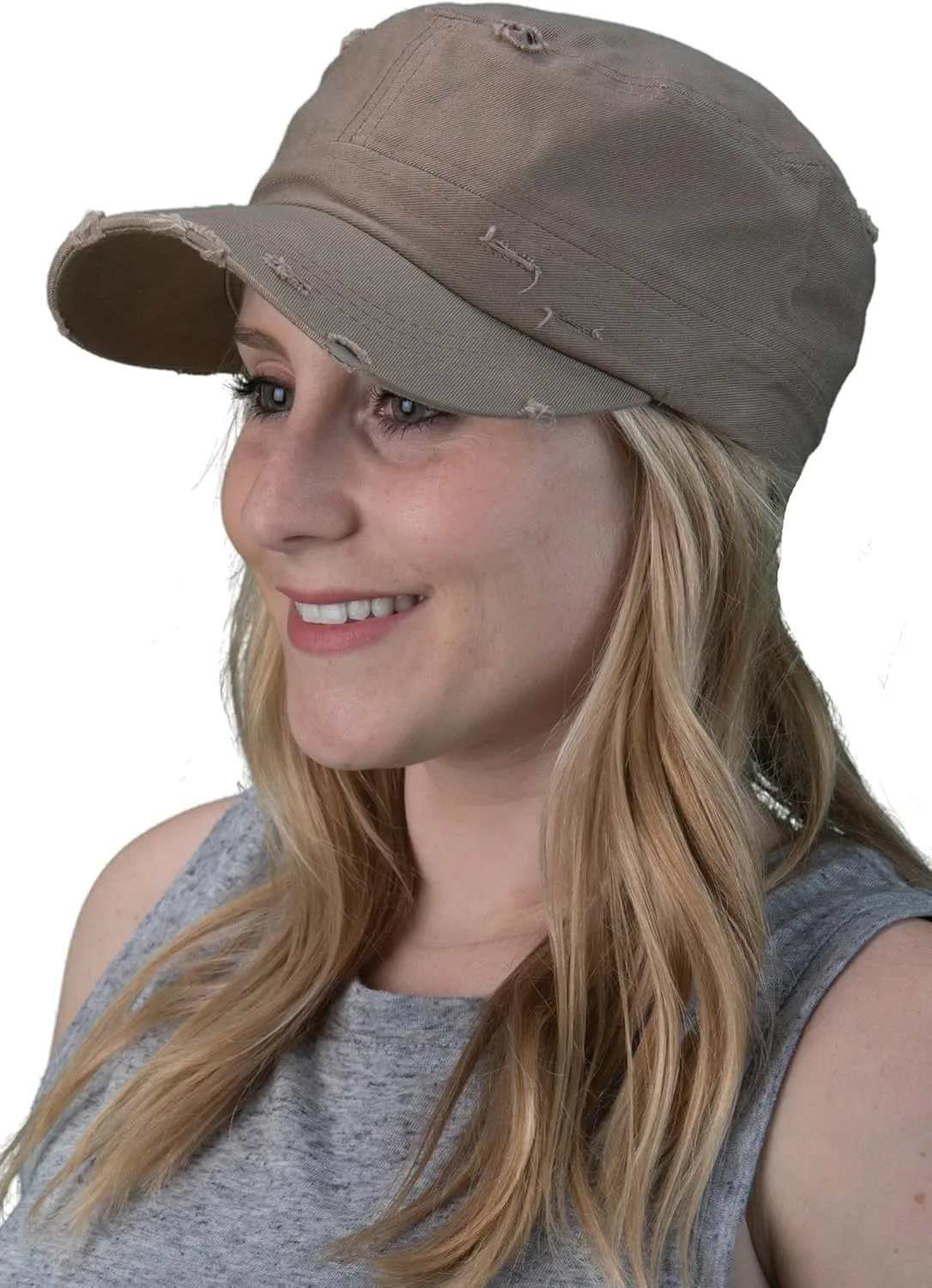 Funky Junque Vintage Military Style Cadet Hat