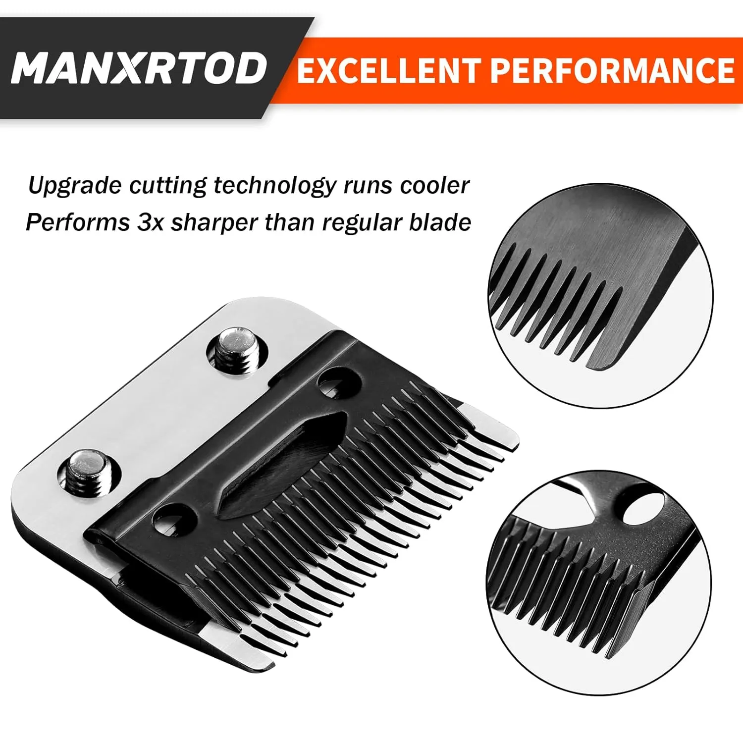 FX8010B Replacement Fade Blade Fits for BaBylissPRO FX870, FX890, FX825, FX673 Models, Graphite Replacement Blade Compatible with Babyliss Clipper Blades, Black