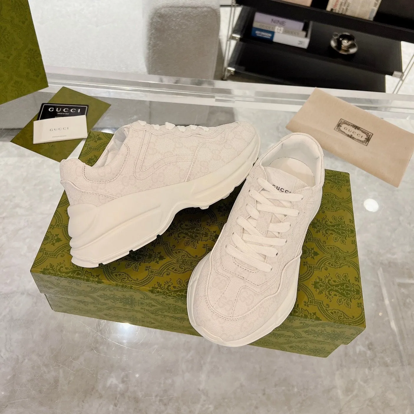 GG 100 RHYTON SNEAKER White