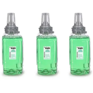 GOJO Botanical Foam Handwash, EcoLogo Certified, 1250 mL Hand Soap Refill for GOJO ADX-12 Push-Style Dispenser (Pack of 3) - 8816-03