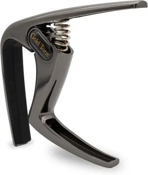 Gold Tone Swift Capo for Banjo, Ukulele, Mandolin, Tenor Guitar - Radiused or Flat (Black)