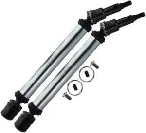 GPM for Arrma 1/10 KRATON 4S BLX Upgrade Parts Harden Steel Aluminum Front Or Rear Adjustable CVD Drive Shaft - 2Pc Set Silver