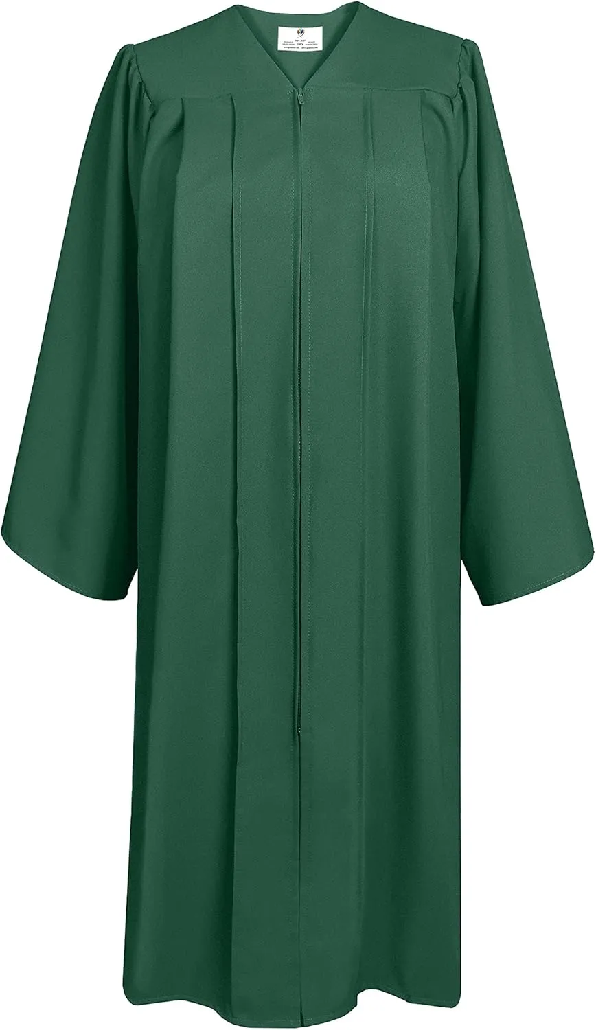 GradPlaza Matte Choir Robe for Church Baptism Officiant Confirmation Costume,Graduation Gown for School,Judge Pastor Robes