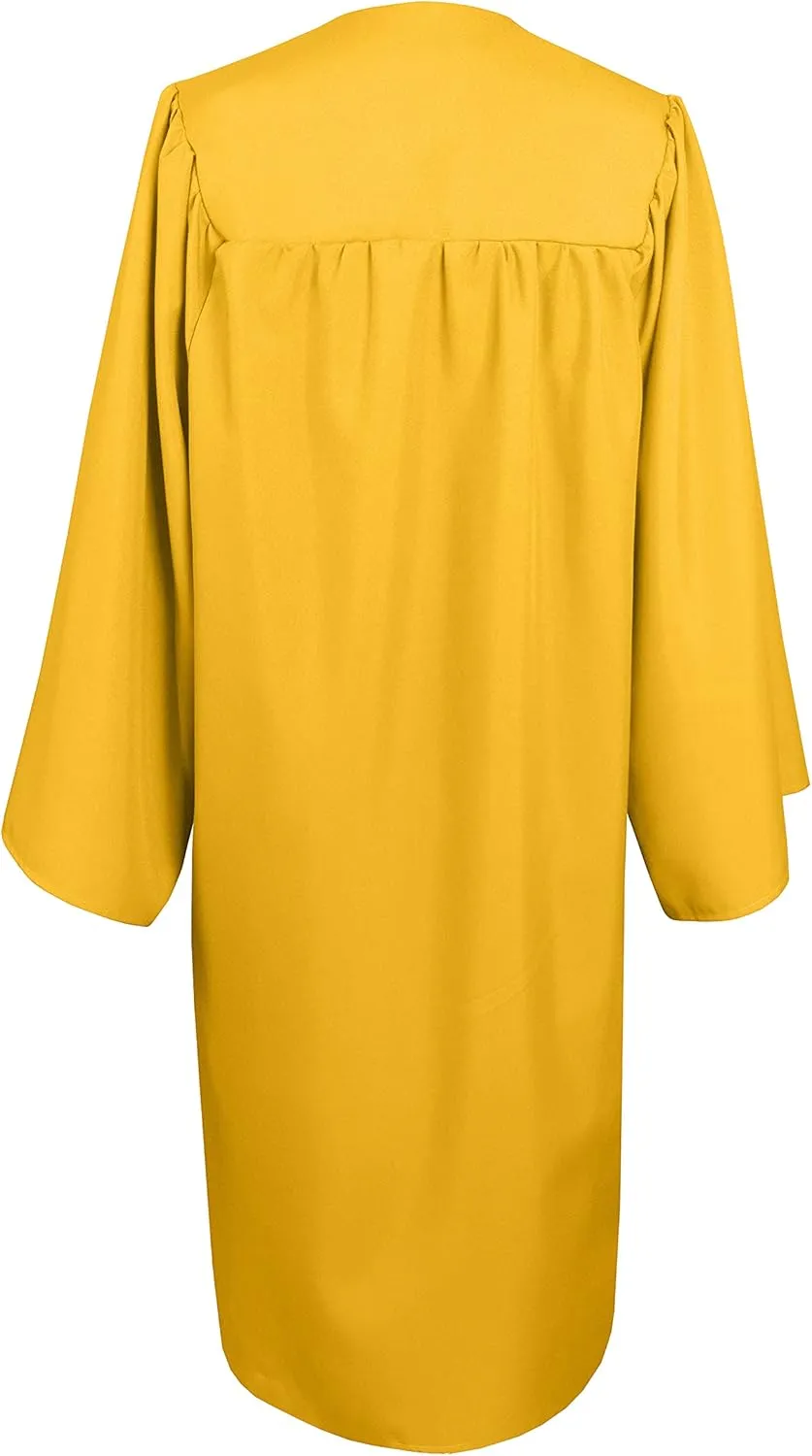 GradPlaza Matte Choir Robe for Church Baptism Officiant Confirmation Costume,Graduation Gown for School,Judge Pastor Robes