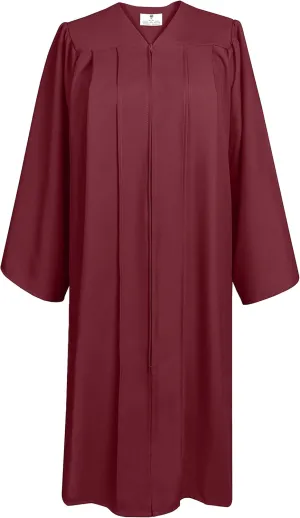 GradPlaza Matte Choir Robe for Church Baptism Officiant Confirmation Costume,Graduation Gown for School,Judge Pastor Robes