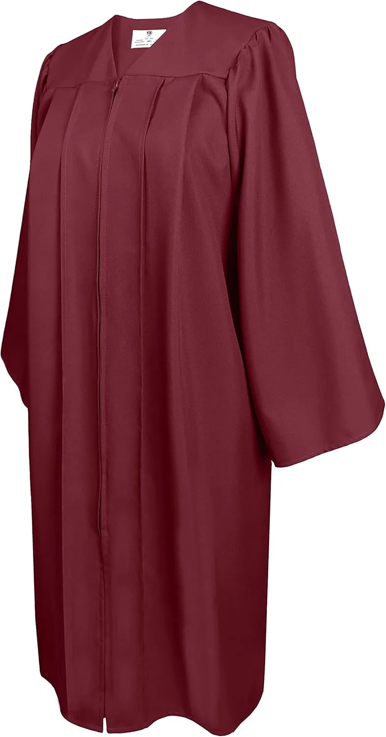 GradPlaza Matte Choir Robe for Church Baptism Officiant Confirmation Costume,Graduation Gown for School,Judge Pastor Robes