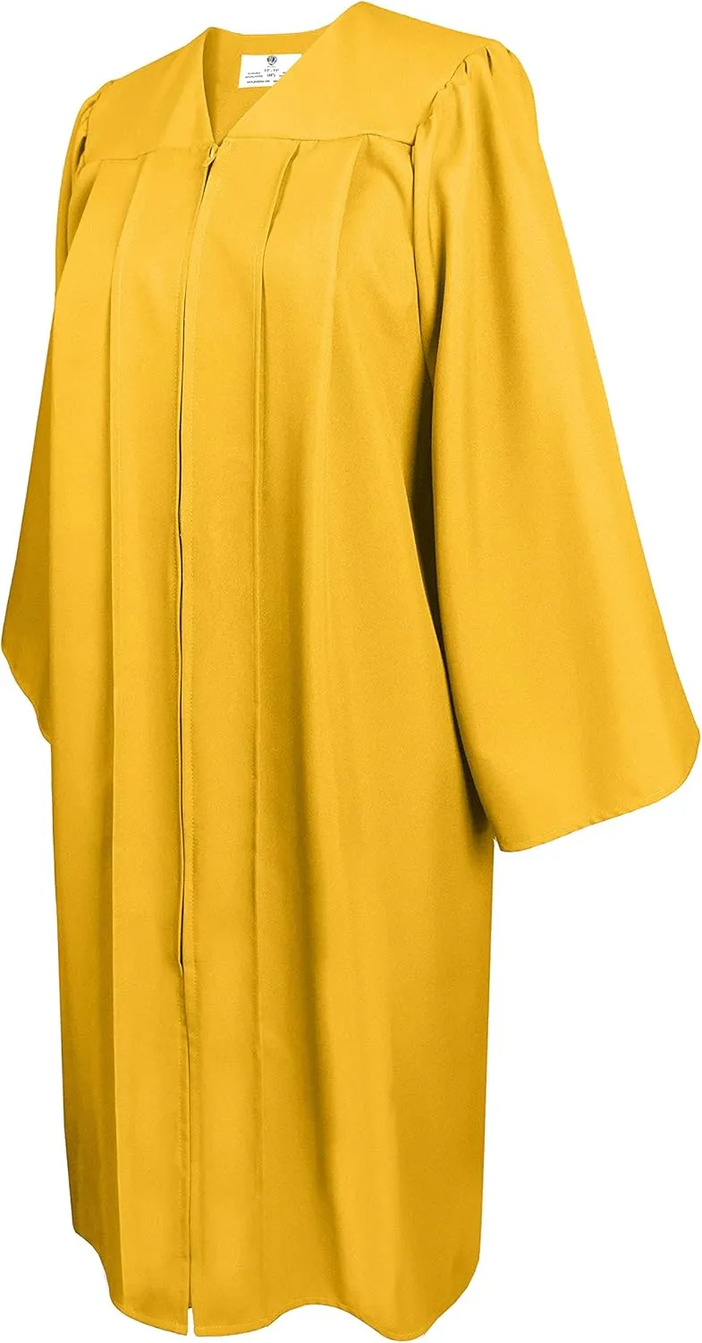 GradPlaza Matte Choir Robe for Church Baptism Officiant Confirmation Costume,Graduation Gown for School,Judge Pastor Robes