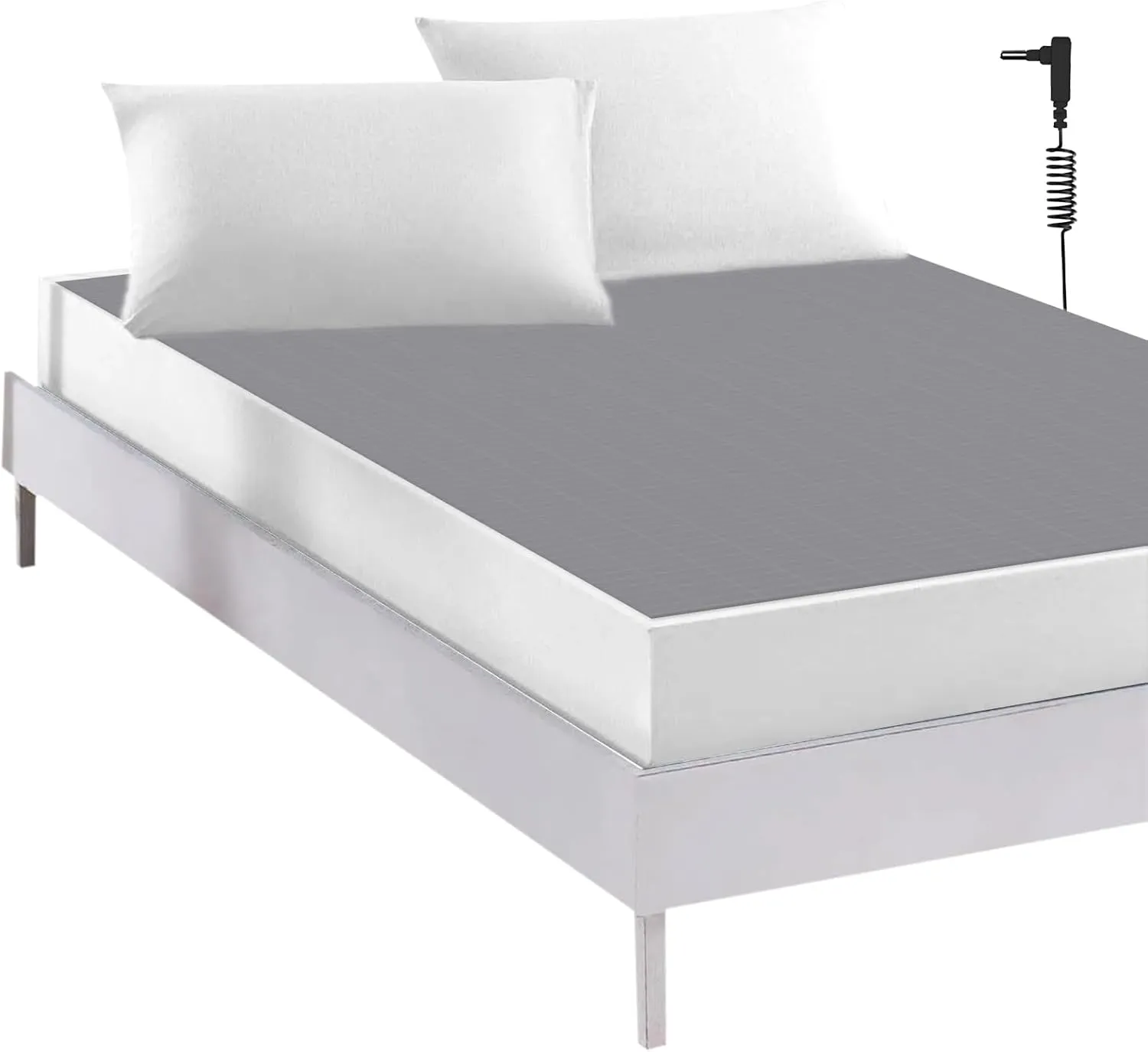 Grounding Sheet, Full Size Grounding Flat Sheet with 5% Silver Fiber Grounded Bed Sheet Earth Product for Improved Sleep & Pain Relief (Full/Double - 54"*75" Gray)