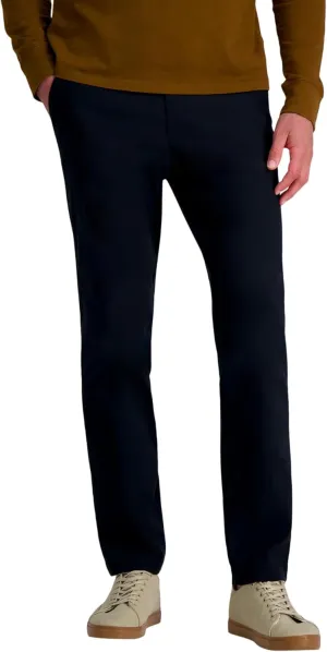 Haggar Men's Life Khaki Straight Fit Flat Front Flex Pant
