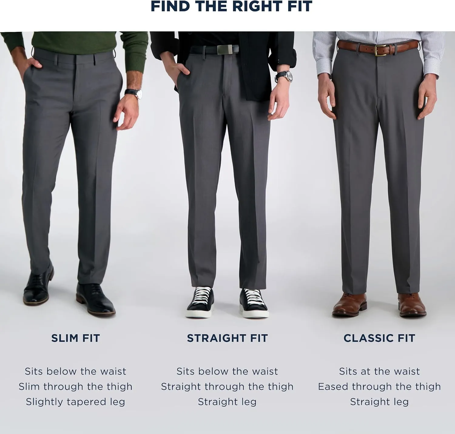 Haggar Men's Premium Comfort Dress Pant-Straight Fit Flat Front (Regular and Big & Tall Sizes)