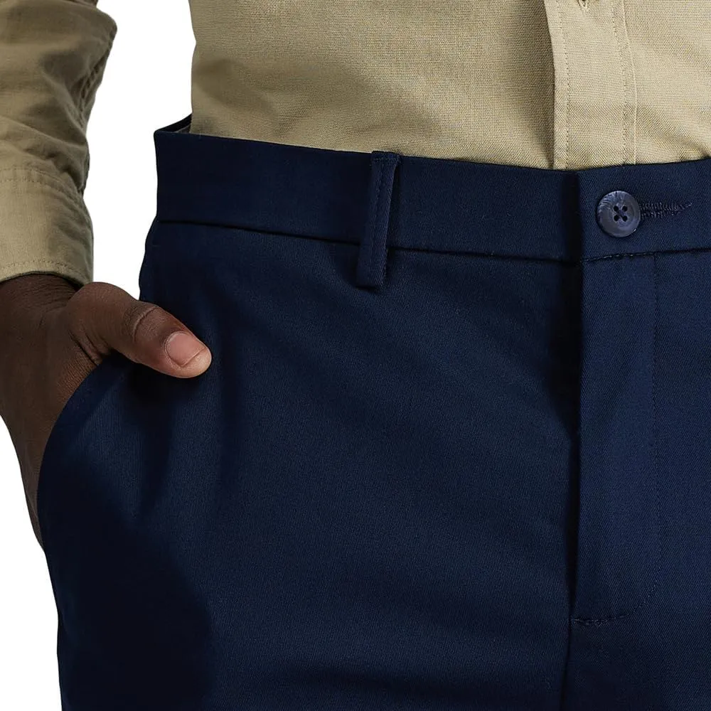 Haggar Men's Wrinkle Free Straight Fit Flat Front Khaki Pant