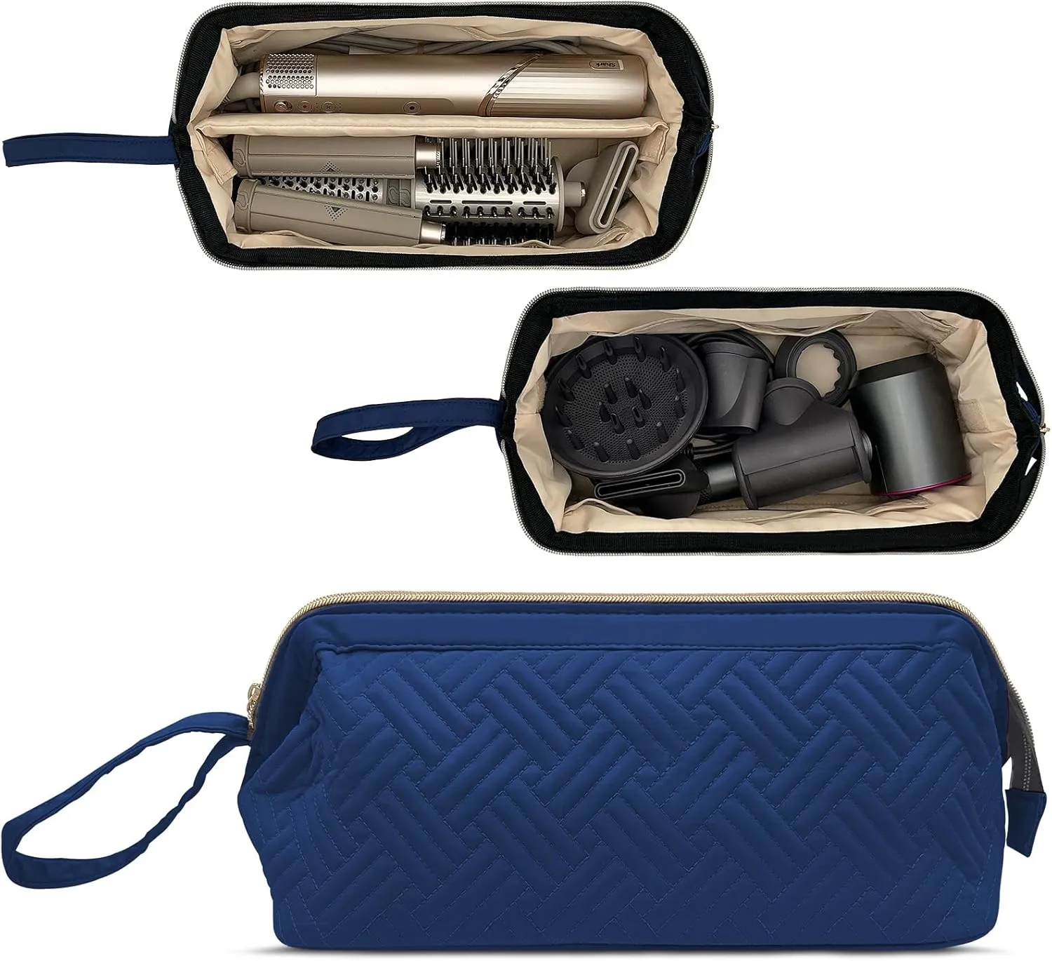 Hair Tools Travel Bag | Portable Carrying Case for Shark Flexstyle, Dyson Airwrap, Revlon Hair Tools | Waterproof Dustproof Shockproof Flat Curling Iron Travel Organizer