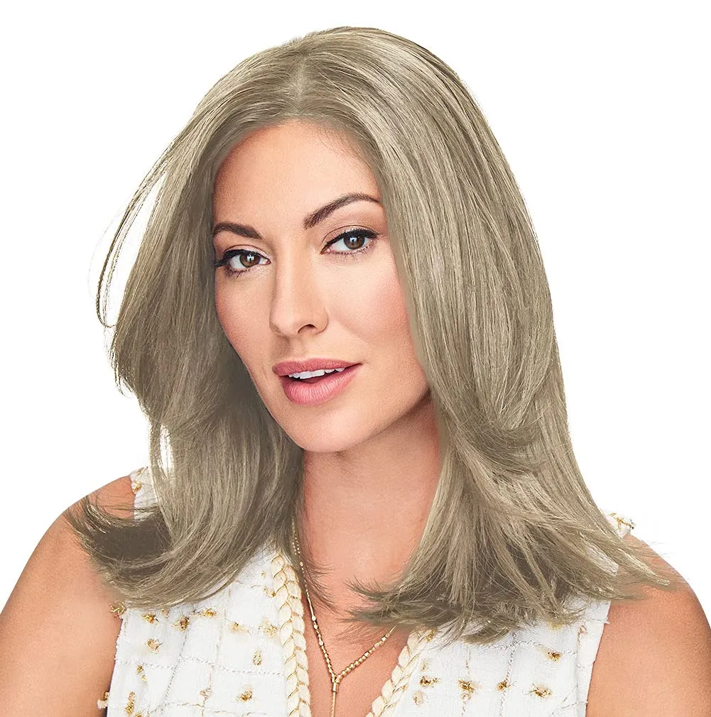 Hair u wear Go All Out Top-Of-Top 10 Inch Wig Top Piece, Average Size Cap, RL19/23 Biscuit
